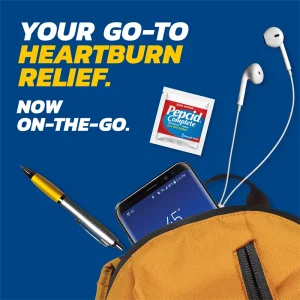PEPCID COMPLETE® ON-THE-GO Chewable Tablet with Famotidine & Antacids